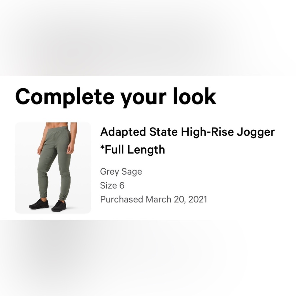 BUNDLE adapted state high rise lululemon joggers